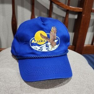 Blue Alaska Cap with Eagle Design